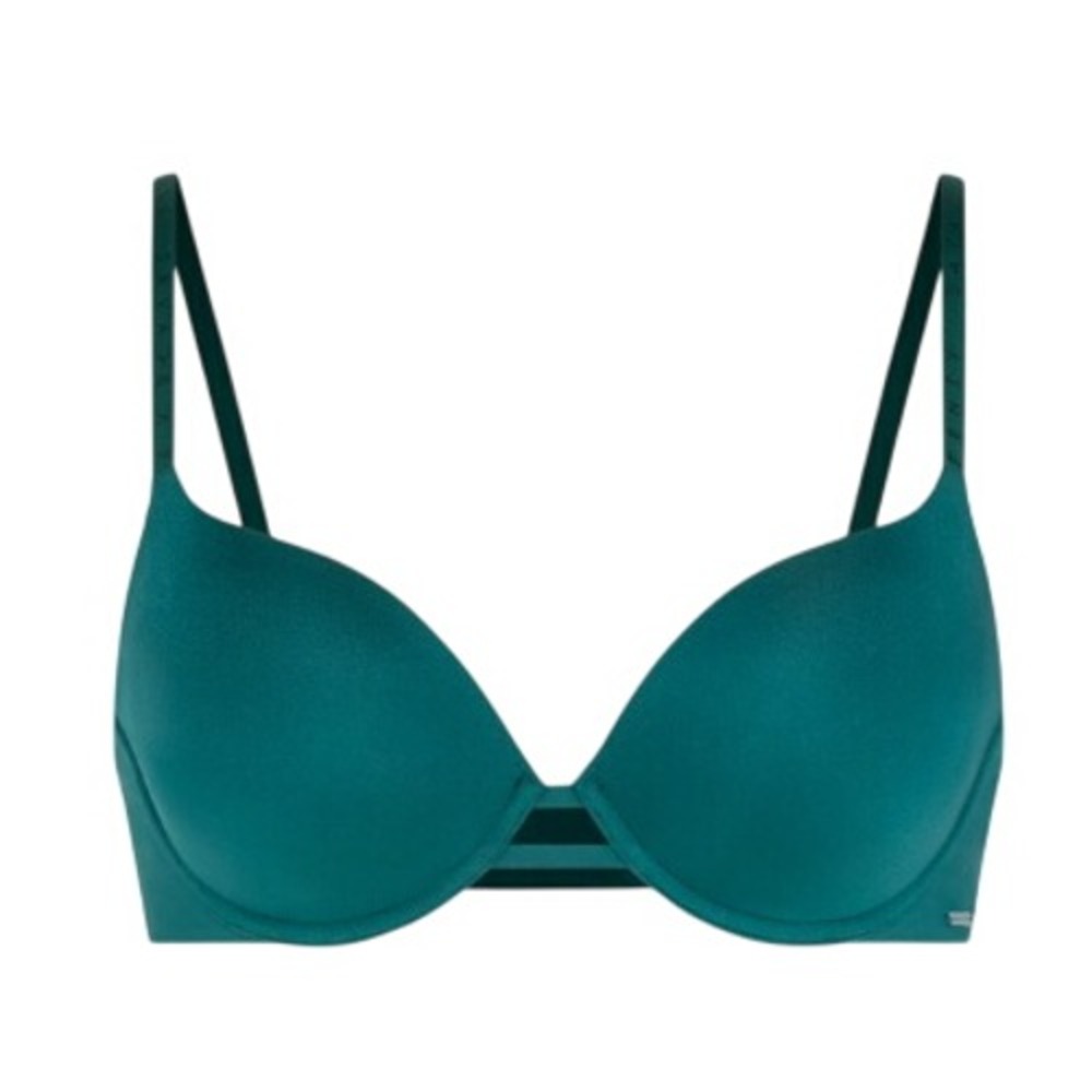 Savage X Fenty Microfiber T-Shirt Bra 38D Green Underwire BA2355593-6909 NEW
